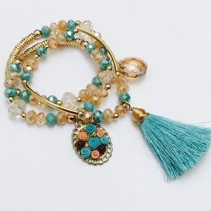 Women's Bracelets Plated in14 K Gold. NEW!